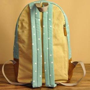 Mint Green Floral Print Backpack