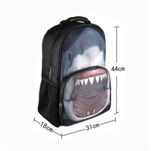 Shark Printed Backpack In Black