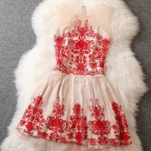 Embroidery Elegant Dress